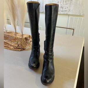 Bedstu Black Leather Boots 7.5 Bed Stu